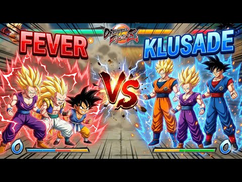 FEVER vs KLUSADE 🔥⚡ Red vs Blue Clash! | Dragon Ball FighterZ (DBFZ)