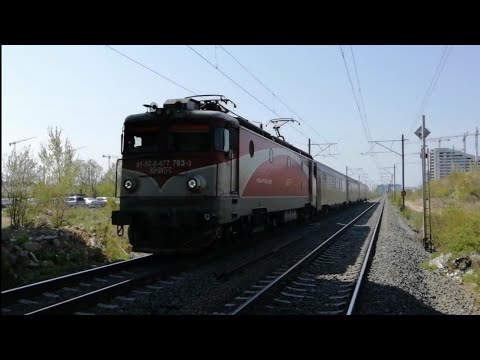 Trenul IR 1583 (Bucuresti Nord - Constanța) tranziteaza zona Pasajului Pipera - Tunari cu EA 763