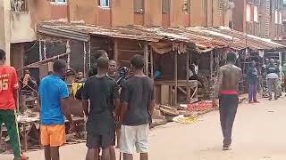 Boys threaten journalists covering #sitathome at Abakpka, Enugu.