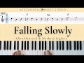 Falling Slowly - Glen Hansard & Marketa Irglova | Piano Tutorial (EASY) | WITH Music Sheet | JCMS
