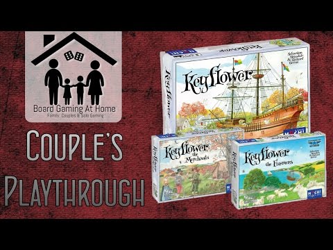 Keyflower Playthrough (2P w/ Merchants & Farmers) (BoardGame Gameplay Overview, Runthrough & Review)
