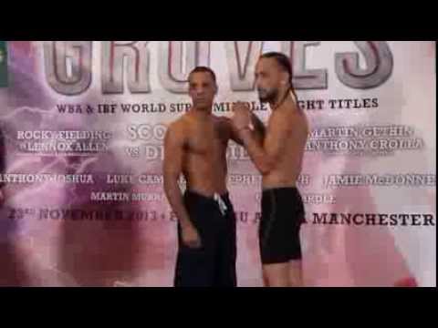 KAL YAFAI v ABIGAIL MEDINA - OFFICIAL WEIGH IN / BATTLE OF BRITAIN / FROCH v GROVES