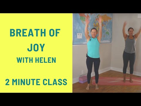2 Minute Yoga Breath Practice - How-To: Breath of Joy