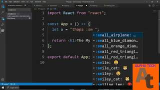 ReactJS  Bonus  How to Type Emoji 👍 in VS Code in 2020   VS Code Emoji Extension