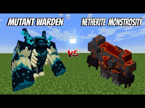 EPIC Mutant Warden vs Netherite Monster Battle!