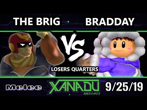 S@X 321 SSBM - The Brig (Captain Falcon) Vs. bradday (Ice Climbers) Smash Melee Losers Quarters