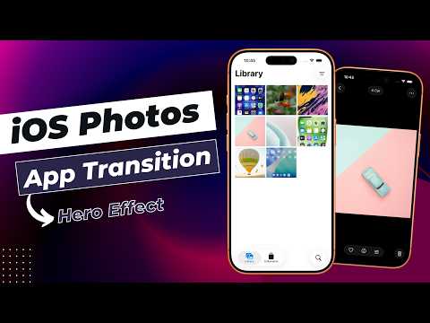 iOS Photos App Style Transitions Using SwiftUI | Hero Transitions | Complex UI | Xcode 26 thumbnail