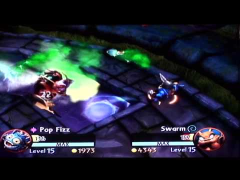 Skylanders Giants PVP - Swarm VS Pop Fizz