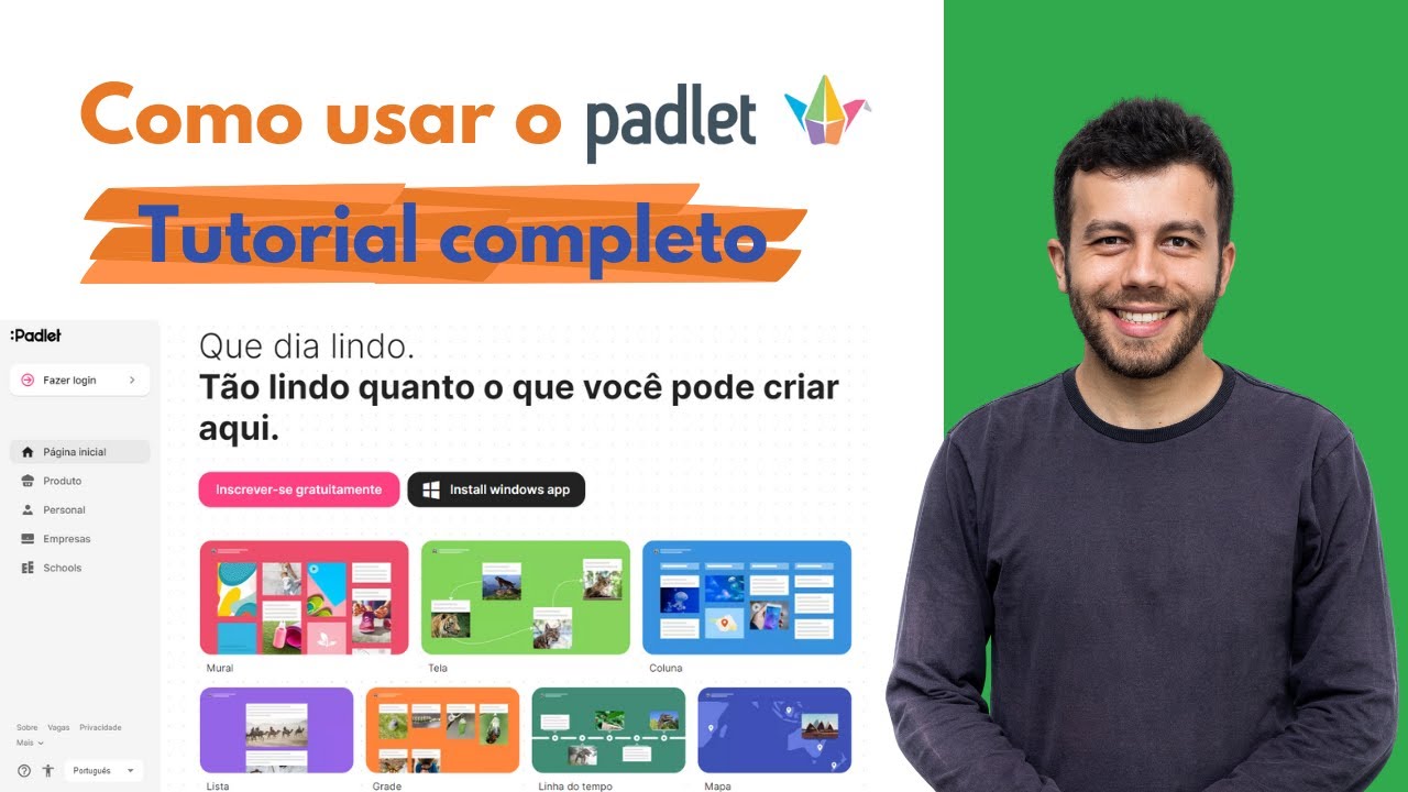 Como usar o PADLET - Tutorial Completo