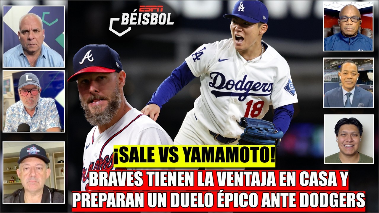 BRAVES llegan CON VENTAJA EN CASA vs DODGERS. SALE VS YAMAMOTO será de PELÍCULA | ESPN Beisbol