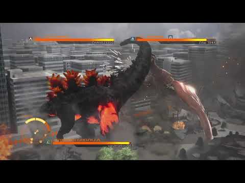 GODZILLA PS4 - Burning Godzilla vs Anguirus vs Rodan