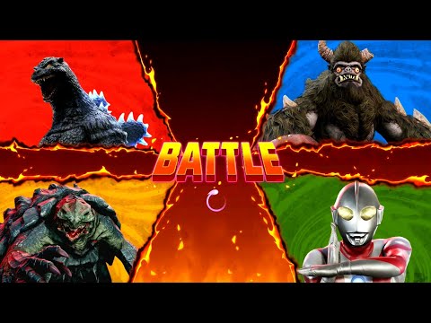 Gigabash | Godzilla vs GoroKong vs Gamera vs Ultraman