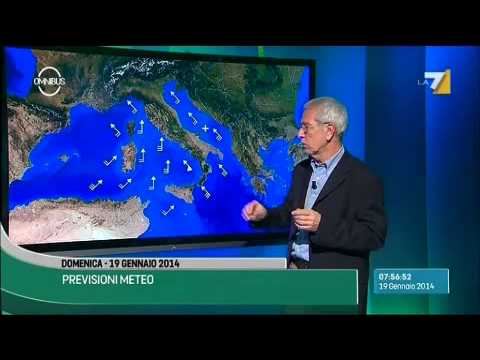 Le previsioni meteo di domenica 19 gennaio 2014