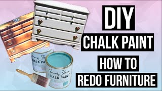 DIY Chalk Paint & How to Paint and Distress Furniture! // EASY & CHEAP