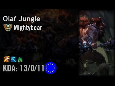 Olaf Jungle vs Rek'Sai - Mightybear - EUW Challenger Patch 6.14