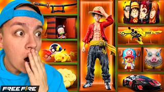 USANDO SOLO COSAS DE ANIME EN FREE FIRE😱!