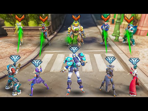 5 Bronzes With AIMBOT vs 5 Diamonds - Who wins?! (Overwatch 2)