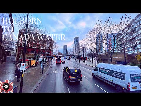 4k|London🚌Route1|Aldwych,Waterloo,Elephant&Castle,South Bermondsey