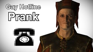 Cicero Calls the Gay Hotline - Skyrim Prank Call