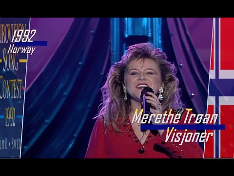 eurovision 1992 Norway 🇳🇴 Merethe Trøan - Visjoner ᴴᴰ
