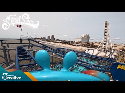 On-ride point of view of Crazy Crab