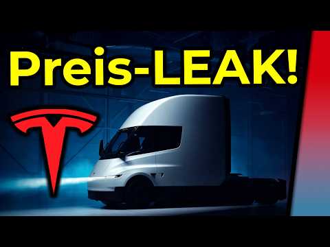 Tesla Semi E-LkW: Geheime Preiszahlen aufgetaucht!