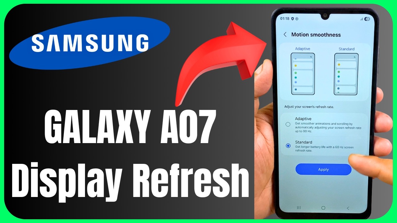 I Tested Samsung A07 120Hz vs 60Hz Display Refresh Rate for GAMING and Here's What Happened