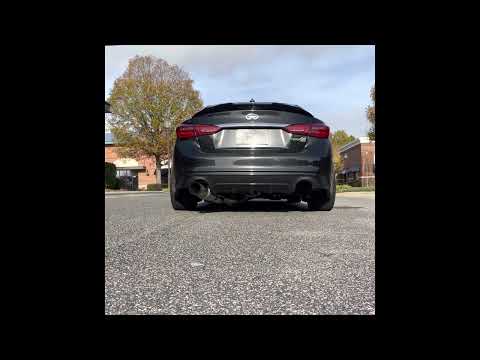 Tuned Q50 with Tomei Exhaust/ AMS downpipes. (4 Door Nissan Z )