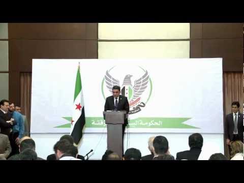 كلمة السيد غسان هيتو بمناسبة انتخابه رئيسا للحكومة السورية المؤقتة...
