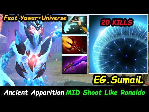 EG SumaiL - [Ancient Apparition] KING OF MID Feat Yawar Shoot like Ronaldo Dota 2 7.22G pro Gameplay