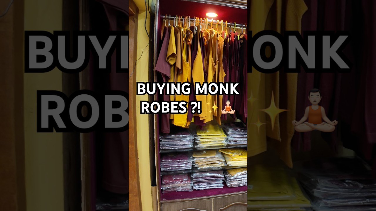 Inside a Buddhist Monk Robe Shop: Traveler’s Unique Find in Kathmandu #nepalivlog #nepal