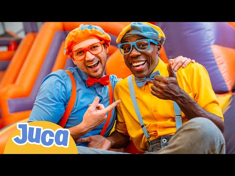 Blippi e Juca Visitam um Parque Interior | 1 HORA DE JUCA! | Blippi em Português | Vídeos Educativos