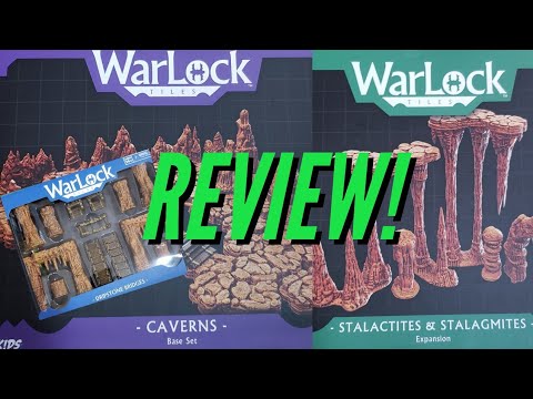 Warlock Tiles Caverns Stalactites and StalagMites Dripstone Bridges Expansion Review/ Wizkids
