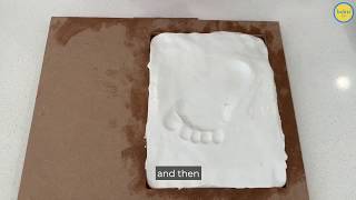 How to make your Bubzi co baby prints clay keepsake frame