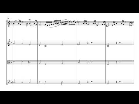 Bach Preludio N8 from The well-tempered clavier | String Quartet Sheet Music