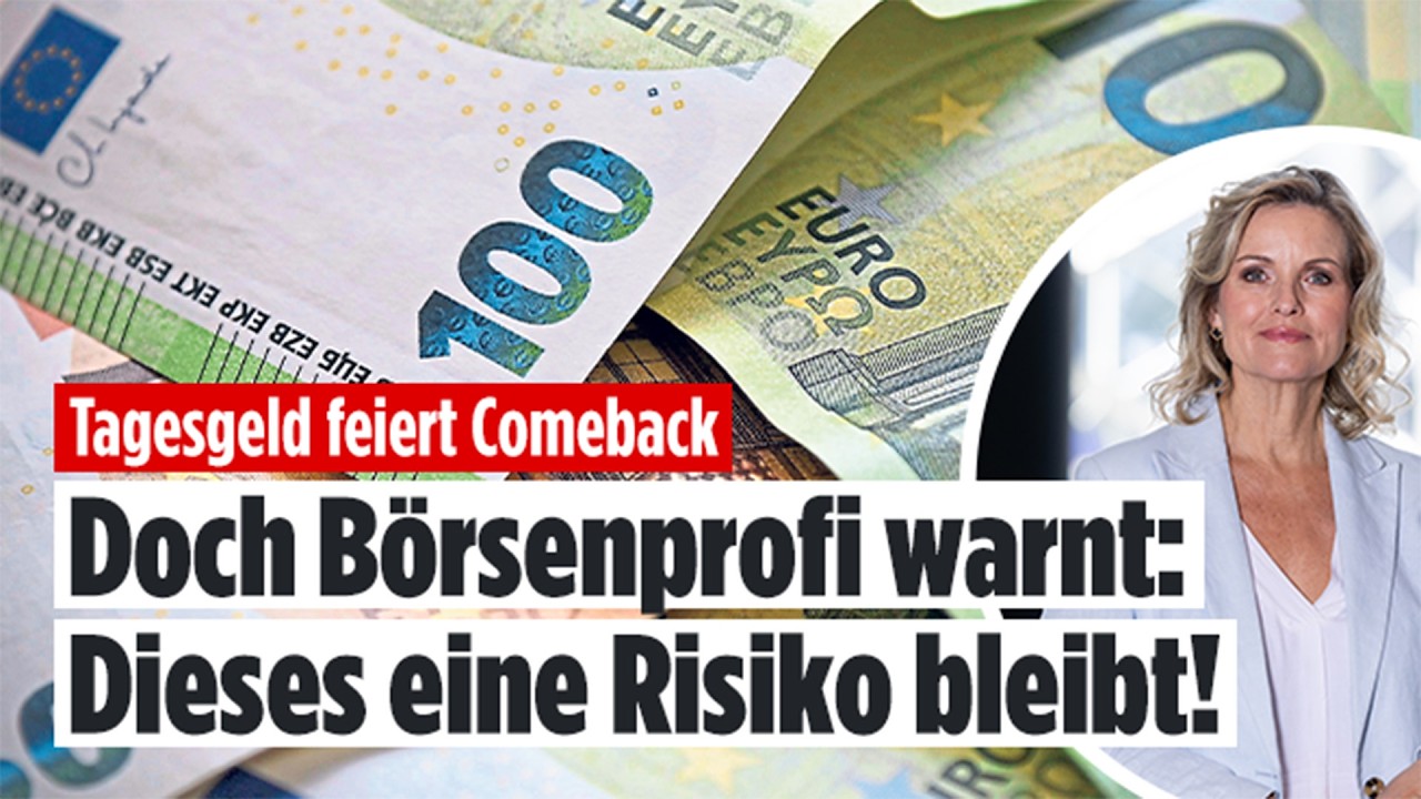 Jetzt lockt das Tagesgeld: Börsenprofi setzt trotzdem auf ETFs! | BILD-Money Mittwoch