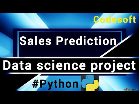 Sales Prediction Using Python Datascience Project Codesoft Python Project
