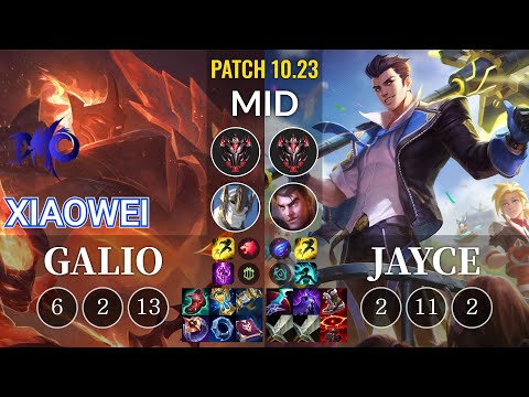 DMO Xiaowei Galio vs Jayce Mid - KR Patch 10.23