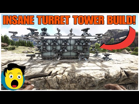 Top 3 BEST TURRET TOWER BUILD,To Help With Defence! -Ark Survival Evolved Tutorials
