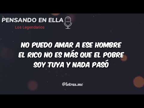 Pensando En Ella - Darío Gómez Y Los Legendarios - Letra