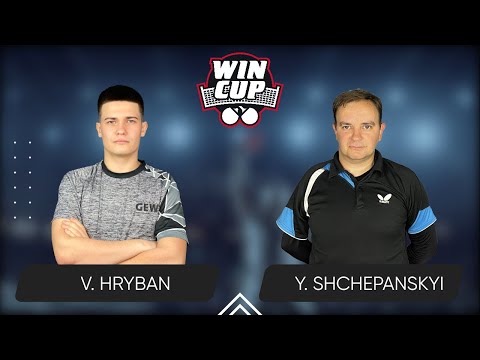 15:30 Vadym Hryban - Yurii Shchepanskyi West 3 WIN CUP 26.08.2024 | Table Tennis WINCUP