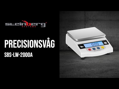 video - Precisionsvåg - 2000 g / 0,05 g - LCD