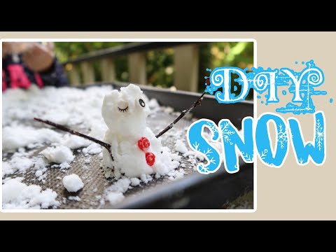 How to make a FAKE SNOW | 2 ingredient snow | DIY Christmas Crafts