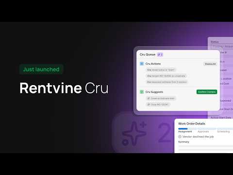 AI maintenance agent for property managers: Rentvine Cru