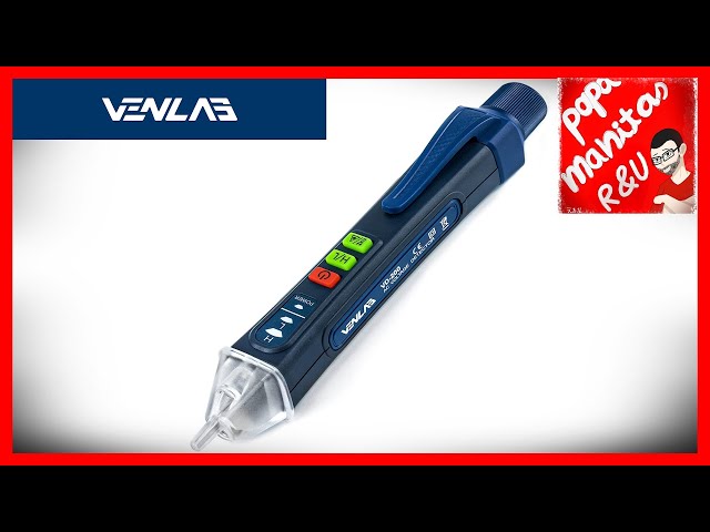 Vídeo relacionado con VENLAB Detector de Voltaje sin Contacto, Identificar Fase y Neutro, LCD Buscapolos con Doble Rango 12V-1000V/48V-1000V, Localizar Punto de Rotura, Alarma, Linterna-VD200