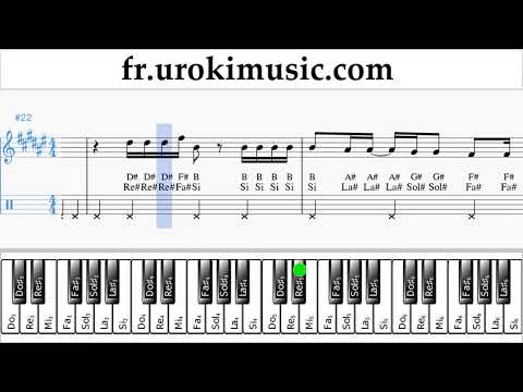 Cours de Piano (main droite) Selena Gomez - Back To You Tuto Partitions um-ih829