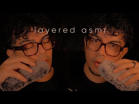 ASMR - 3 hours layered soft mouth sounds and fluffy mic😴