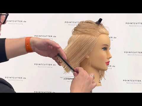 How to cut: LAYERED BOB with sideswept bangs| Haircut...