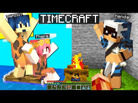 VIVO CON I MIEI AMICI NELLA PREISTORIA DI MINECRAFT!!  *TIMECRAFT*