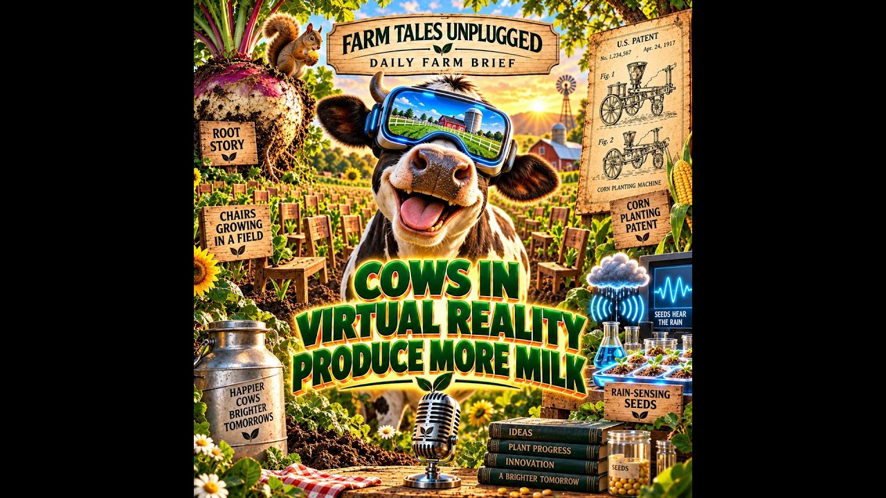 Cows in Virtual Reality Produce More Milk? Plus Trees That Grow Chairs! | Daily Farm Brief